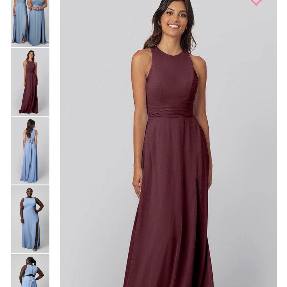 Chic Sleeveless Burgundy Maxi Dress